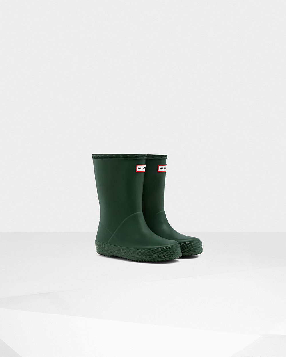 Hunter Original First Classic Rain Boots - Buy Online Kids Green - UJZWVM243